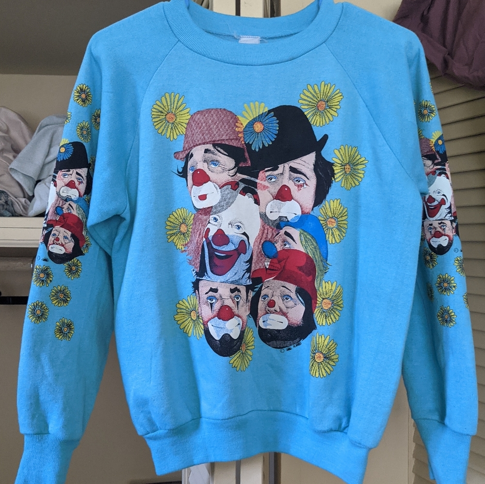 Vintage Sad Clown Sweatshirt